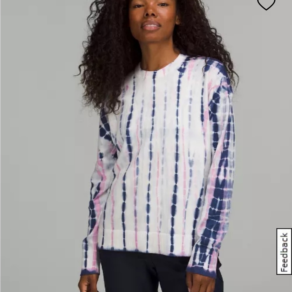 Lululemon tie dye crewneck sweater